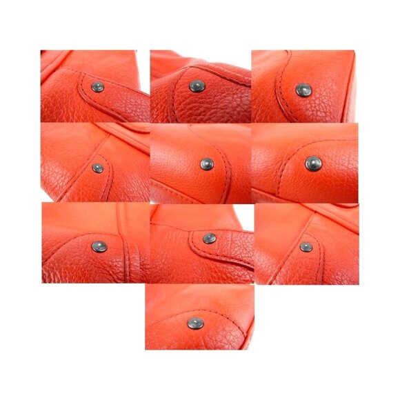 Coach Orange Leather Tote Bag F34039 - Picture 13 of 16